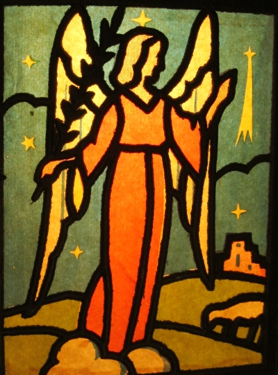 Laterne mit Transparentpapier